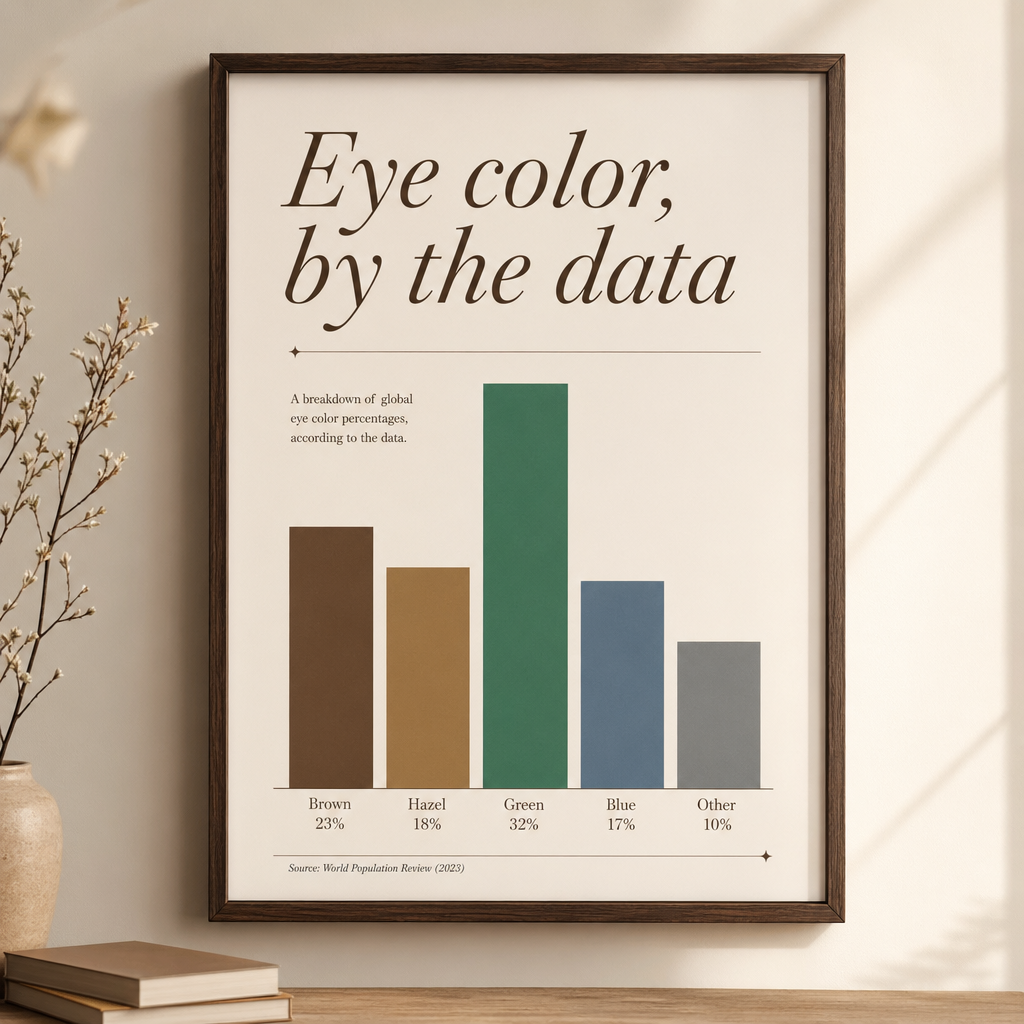 Eye color probability print